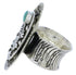 Southwestern Butterfly And Bear Turquoise Ring Size 5-1/2 PX41291